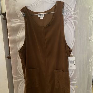 NWT brown Maren suede dress size 8